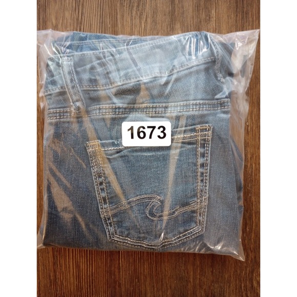 Silver Jeans Suki Straight Women's Size 28x33 Blue Dark Wash Denim w flaws - Picture 11 of 11